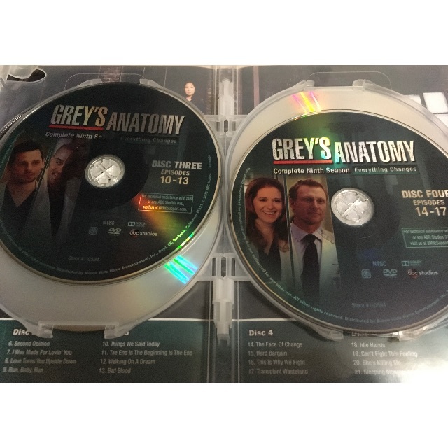 グレイズ・アナトミー　シーズン9  海外版（リージョン1） エンタメ/ホビーのDVD/ブルーレイ(TVドラマ)の商品写真