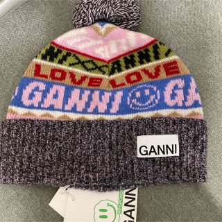 ロク(6 (ROKU))のGANNI ニット帽 ガニー ニット キャップ GANNI ビーニー ニット(ニット帽/ビーニー)