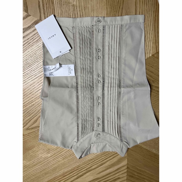 Ameri VINTAGE - 23日まで☆COLLAR SET MESH TOPアイボリー(タグ