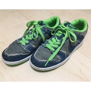 ナイキ(NIKE)のNIKE ナイキ　DUNK ダンク　LOW ロー　GS  デニム　スニーカー(スニーカー)