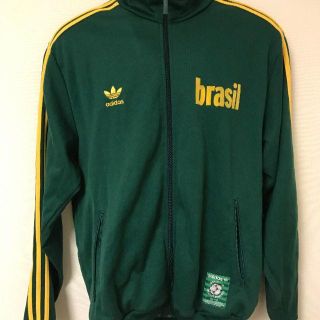 アディダス(adidas)のadidas ジャージ ブラジル 緑 黄 XLサイズ トラックジャケット(ジャージ)