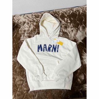 marni マルニ ネイビーブラックパーカー　正規品　裏起毛