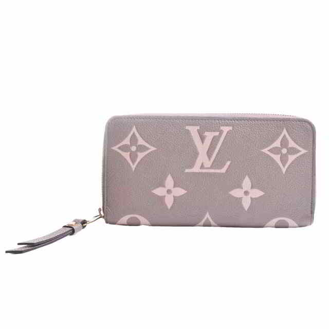 LOUIS VUITTON ルイヴィトン アンプラント バイカラー ジッピーウォレット ラウンドファスナー 長財布 ベージュ レザー by