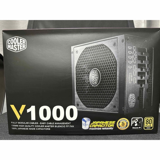 スマホ/家電/カメラcooler master v1000 80+Gold 1000w 電源ユニット