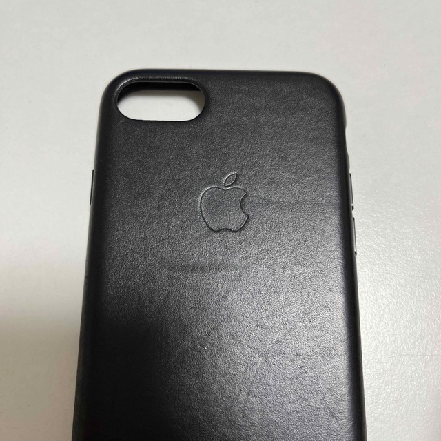 Apple(アップル)のiphone8(SE)純正レザーケース　黒 スマホ/家電/カメラのスマホアクセサリー(iPhoneケース)の商品写真