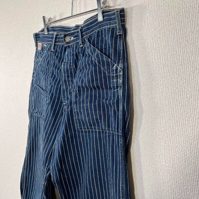 シュガーケーン ワークパンツ ウォバッシュ ストライプ デニム シンチ