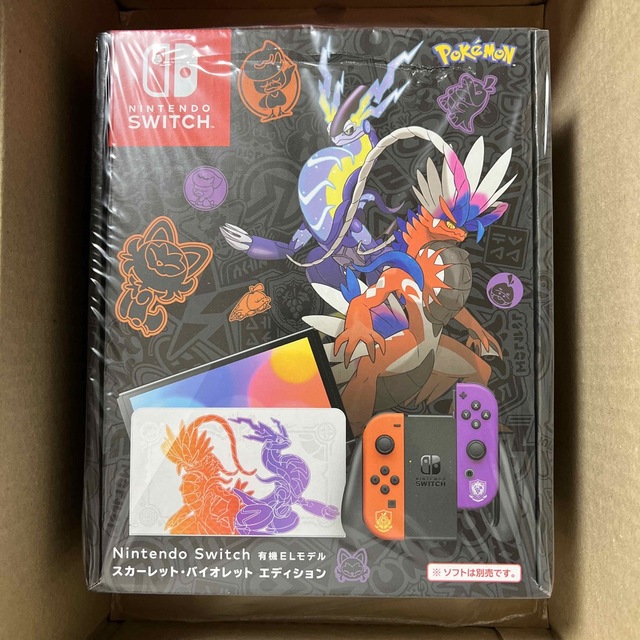 Nintendo Switch(ニンテンドースイッチ)の【新品未開封】Switch ポケモンスカーレット・バイオレットエディション エンタメ/ホビーのゲームソフト/ゲーム機本体(家庭用ゲーム機本体)の商品写真