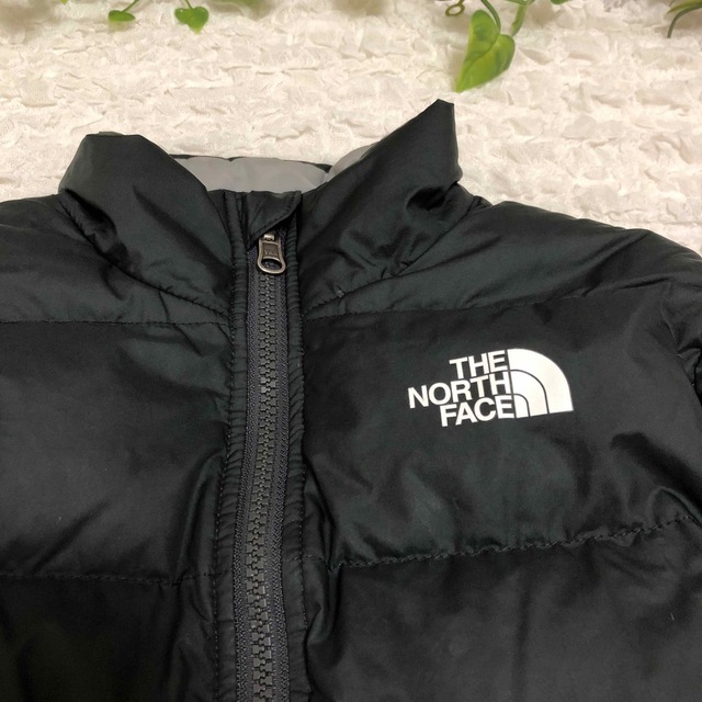 THE NORTH FACE(ザノースフェイス)のTHENORTHFACE ★ダウンジャケット★130㎝★リバーシブル★黒★キッズ キッズ/ベビー/マタニティのキッズ服男の子用(90cm~)(ジャケット/上着)の商品写真