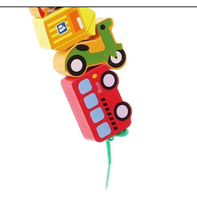 ひもとおし　16個セット　乗り物 キッズ/ベビー/マタニティのおもちゃ(知育玩具)の商品写真