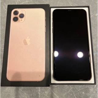 アイフォーン(iPhone)の【美品】iPhone11 pro max  256GB ゴールド(スマートフォン本体)