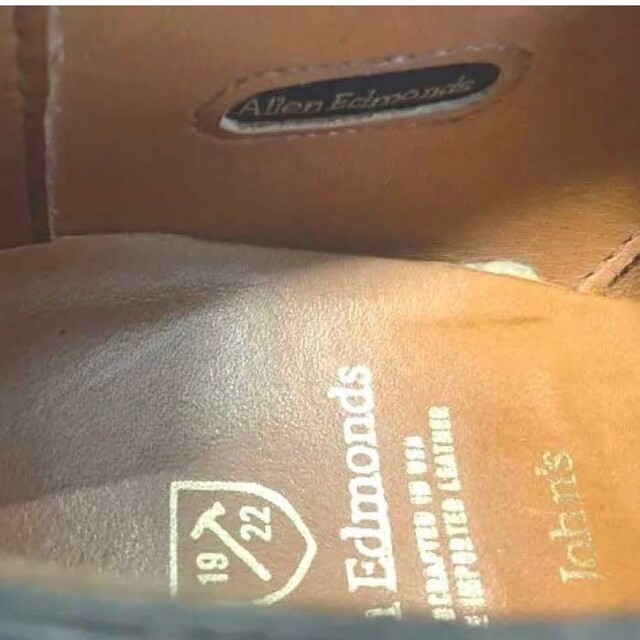 ネイビーダブルモンクAllenEdmonds アレン ST.John's9.5D 【メーカー