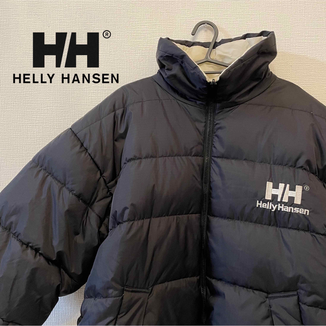 【激レア】90sHellyHansen 刺繍ロゴ　ダウンジャケット