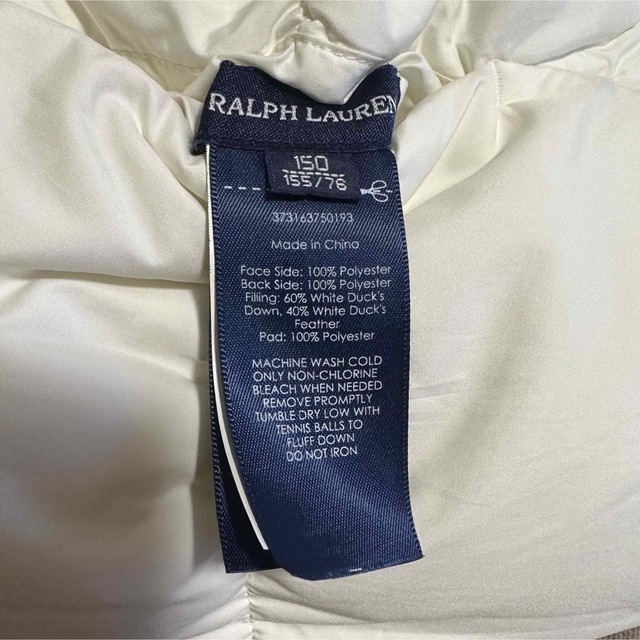 Ralph Lauren(ラルフローレン)のRalph Laurenリバーシブル❣️ダウンベスト❣️白×ピンク レディースのジャケット/アウター(ダウンベスト)の商品写真