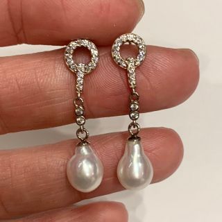 淡水パールシルバーピアス(ピアス)