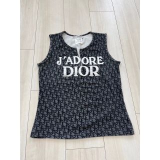 dior スパンコールタンクトップ