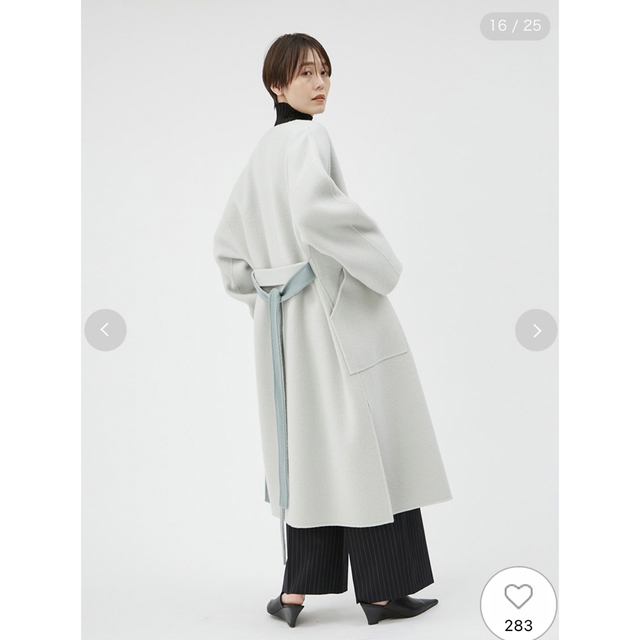 FRAY I.D◇ウールカシミアバイカラーリバーコート◇MNT◇新品◇タグ付