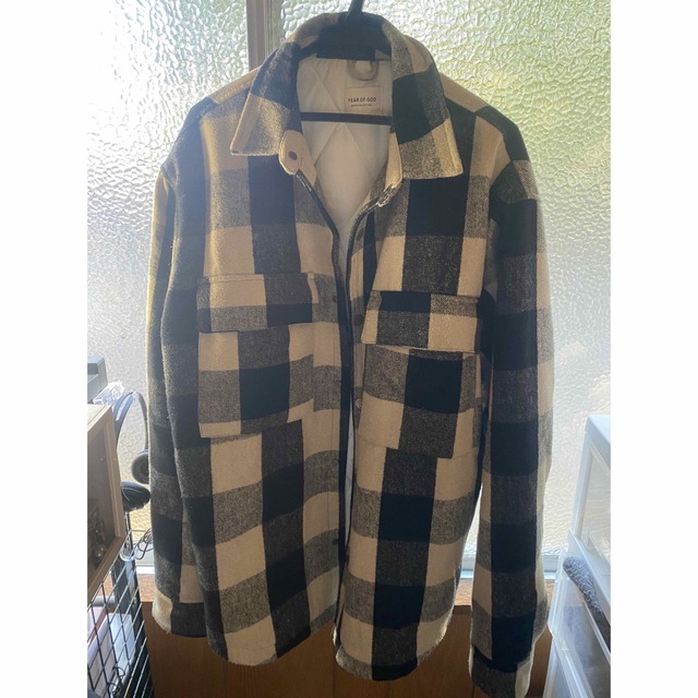 fearofgod 中綿チェックシャツジャケット - ダウンジャケット