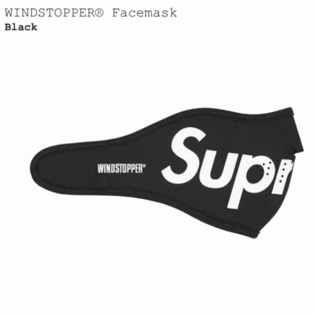 Supreme(シュプリーム)のSupreme WINDSTOPPER Facemask シュプリーム 黒 メンズのファッション小物(その他)の商品写真