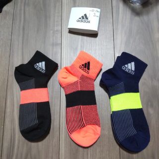 アディダス(adidas)のadidas　アディダス　２３−２５センチ　３足セット(ソックス)