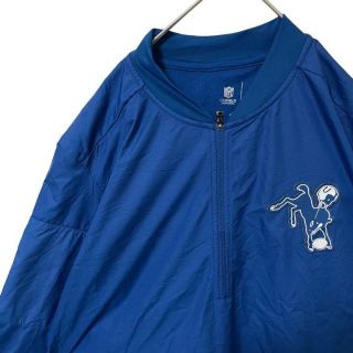 ナイキ(NIKE)のNIKE ナイキ　NFL コルツ　ハーフジップナイロン風ジャケット　　古着(ナイロンジャケット)