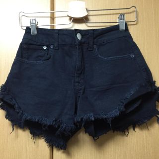 アメリカンイーグル(American Eagle)のブラック ショーパン(ショートパンツ)