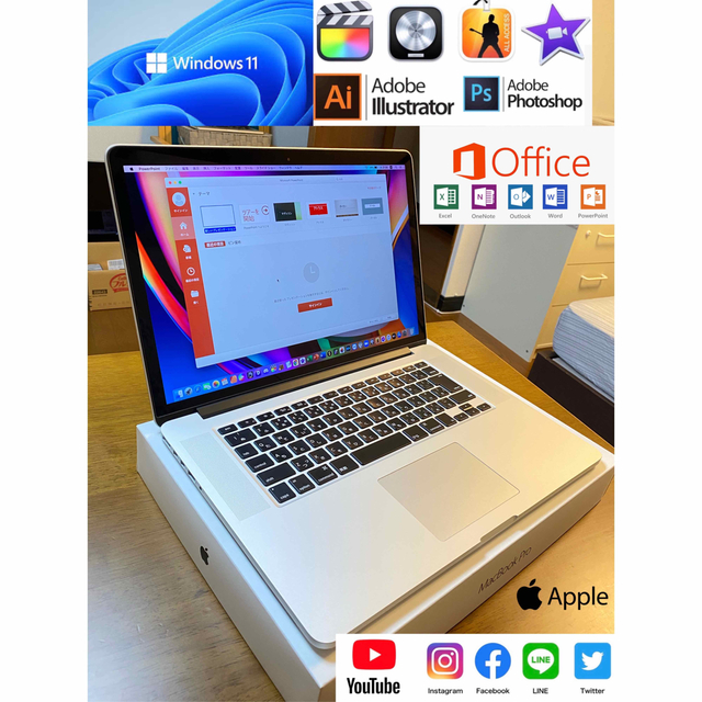 新作ウエア 美品 Macbook 11/2021年Office 4K/Windows Pro ノートPC