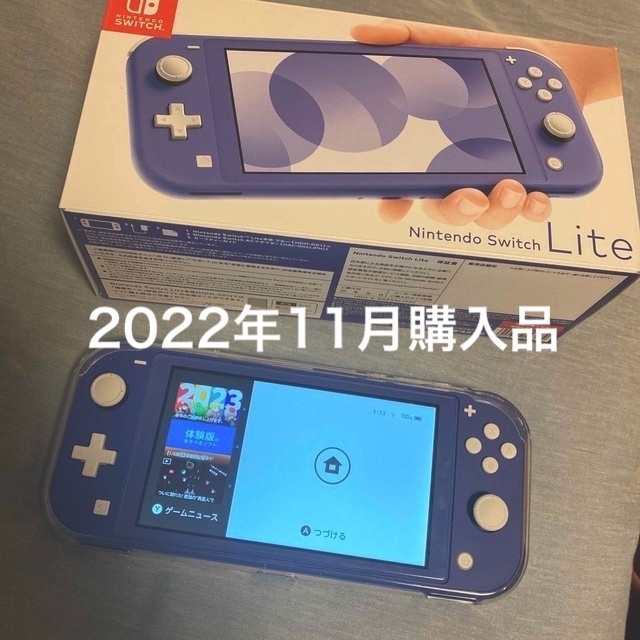 Nintendo Switch(ニンテンドースイッチ)の【2022年購入】Nintendo Switch Lite ブルー エンタメ/ホビーのゲームソフト/ゲーム機本体(携帯用ゲーム機本体)の商品写真