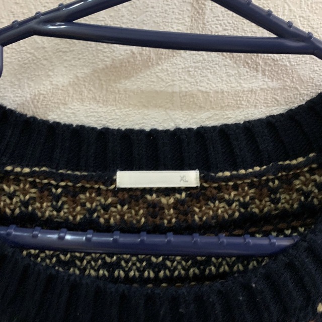 GU(ジーユー)の柄ニット 古着 レディースのトップス(ニット/セーター)の商品写真