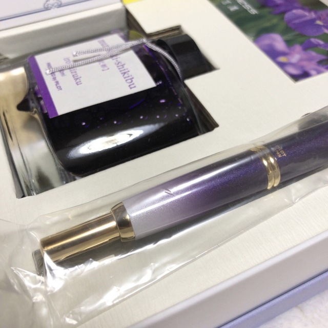☆限定 新品未使用 パイロット 万年筆 キャップレス 花菖蒲 ニブF