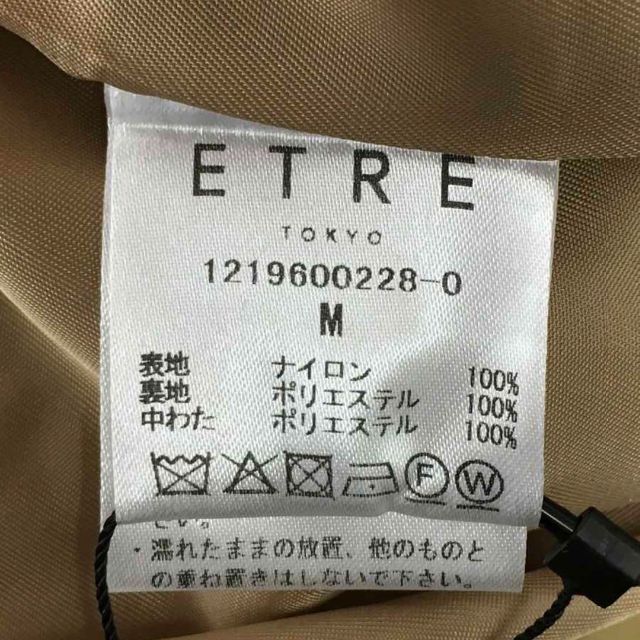 ETRE TOKYO キルティングフーテッドコート M キャメル ロングコート 7