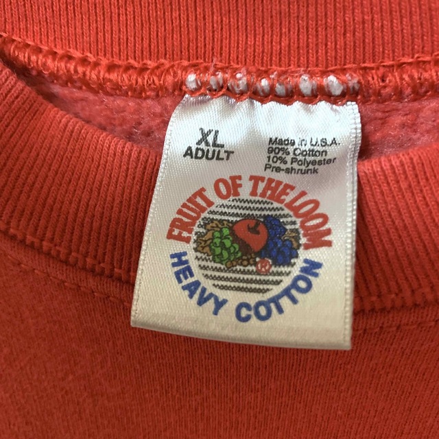 FRUIT OF THE LOOM(フルーツオブザルーム)の90s フルーツオブザルーム USA製 スウェット ゆるだぼ ヴィンテージ 古着 メンズのトップス(スウェット)の商品写真