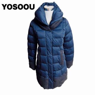 YOSOOU - ヨソオウ コクーンフードジャケット オリエンタルブルー 新品