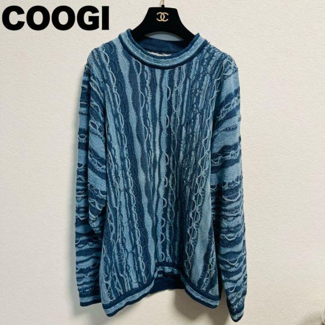 【極希少】COOGI BLUES 90s vintage 3D knit ニットメンズ