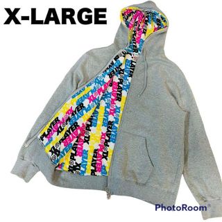 XLARGE パーカー メンズグレーパーカー