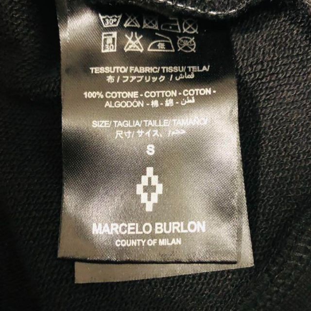 希少】 マルセロブロン 骨柄スウェット Marcelo Burlon バーロン