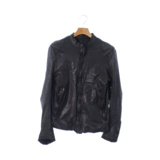 sisi - 美品シシsisiiオールブラック定番レザーシングルライダース黒S ...
