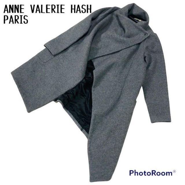 ANNE VALERIE HASH(アンヴァレリーアッシュ)の希少 ANNE VALERIE HASH アンヴァレリーアッシュ パリ k3 レディースのジャケット/アウター(ロングコート)の商品写真