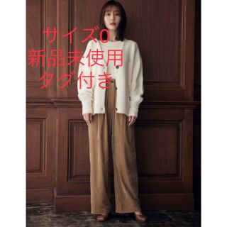 クラネ(CLANE)のMINAMI TANAKA×CLANE新品タグ付☆VELOR PANTSサイズ0(カジュアルパンツ)