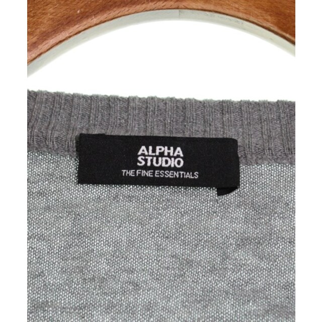 ALPHA STUDIO ニット・セーター 50(XL位) グレー 2