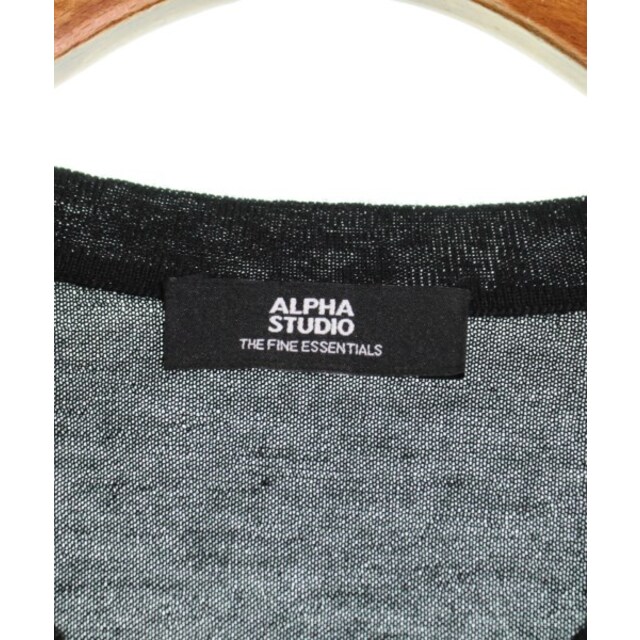 ALPHA STUDIO アルファスタジオ ニット・セーター 50(XL位) 黒
