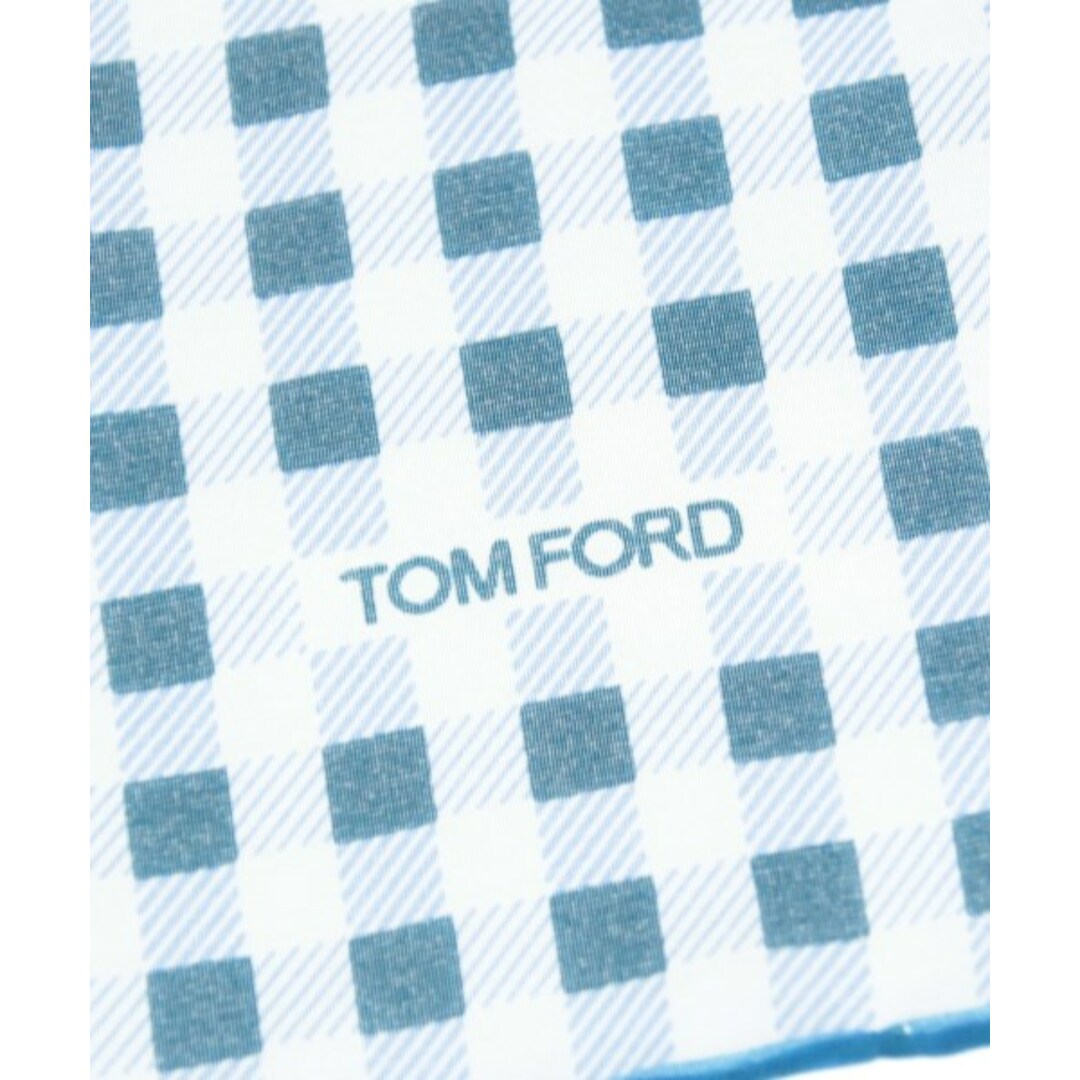 TOM FORD トムフォード 小物類（その他） - 青系x白(チェック)