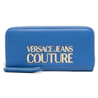 ヴェルサーチ(VERSACE)のVERSACE JEANS COUTURE 長財布 ブルー(財布)