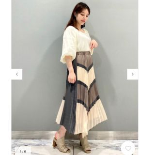 GRACE CONTINENTAL 切替イレギュラープリーツスカート-connectedremag.com