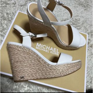 マイケルコース(Michael Kors)のマイケルコース　MKロゴ　ウェッジエスパドリーユサンダル(サンダル)