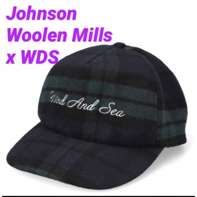 WIND AND SEA(ウィンダンシー)のWDS Johnson Woolen Mills Wool Cap グリーン メンズの帽子(キャップ)の商品写真