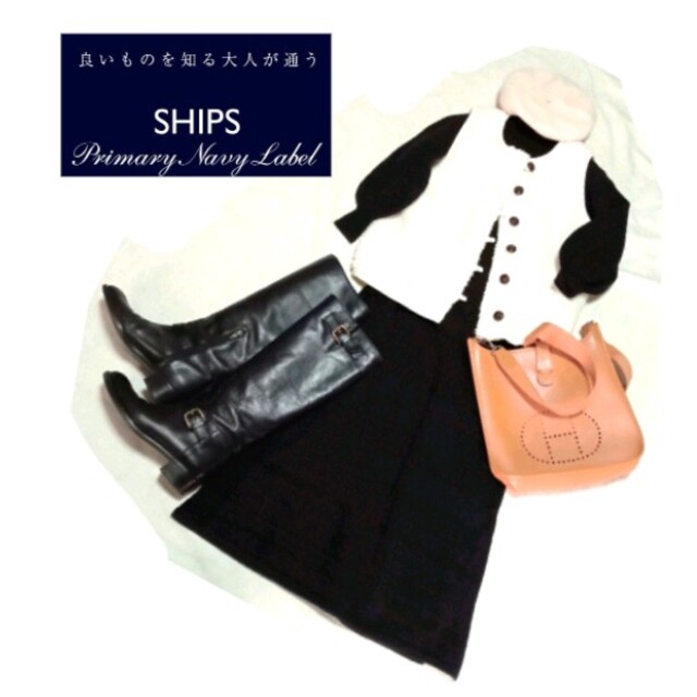 SHIPS(シップス)の週末SALE⭐SHIPS Primary Navy Label⭐ニットワンピース レディースのワンピース(ロングワンピース/マキシワンピース)の商品写真