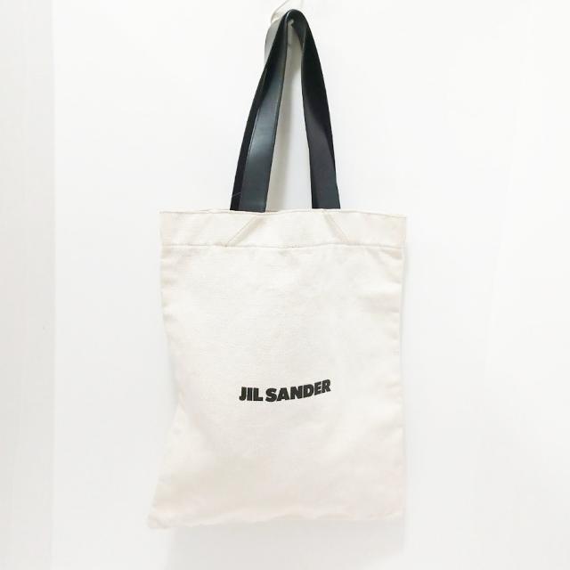 Jil Sander(ジルサンダー)のジルサンダー トートバッグ アイボリー×黒 レディースのバッグ(トートバッグ)の商品写真