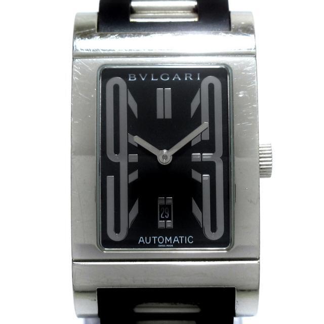 BVLGARI - ブルガリ 腕時計 レッタンゴロ RT45S 黒