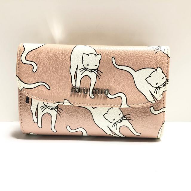 miumiu(ミュウミュウ)のミュウミュウ 3つ折り財布 - レザー レディースのファッション小物(財布)の商品写真