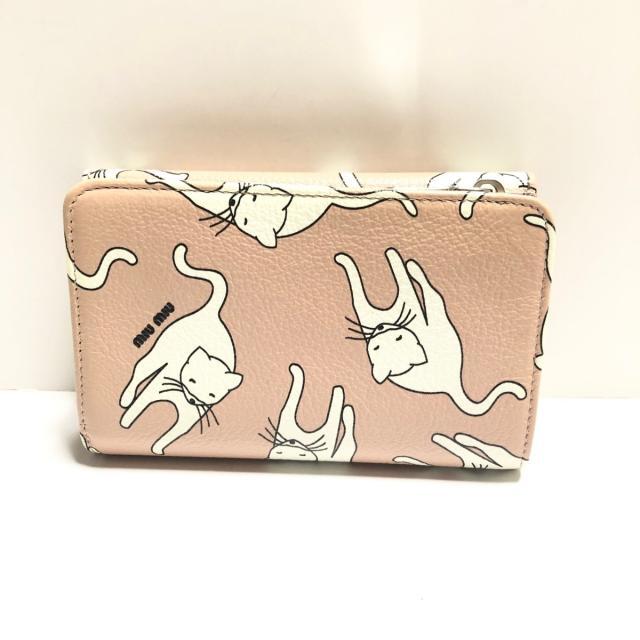 miumiu(ミュウミュウ)のミュウミュウ 3つ折り財布 - レザー レディースのファッション小物(財布)の商品写真